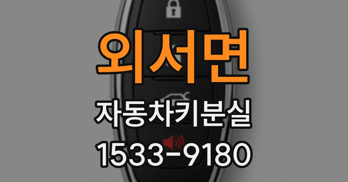 외서면 자동차키분실