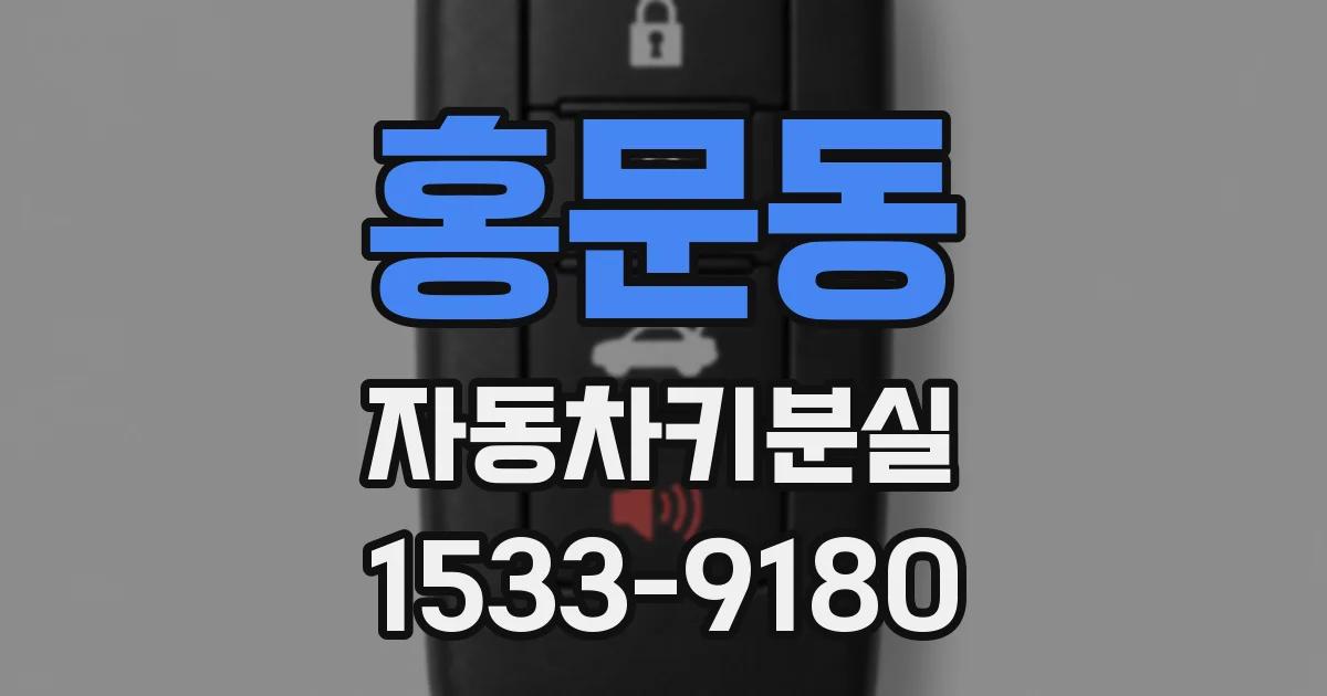 홍문동 자동차키분실