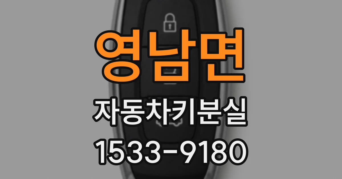 영남면 자동차키분실