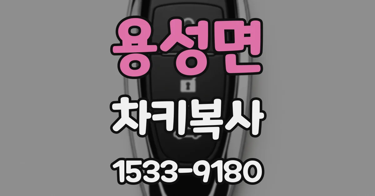 용성면 차키복사