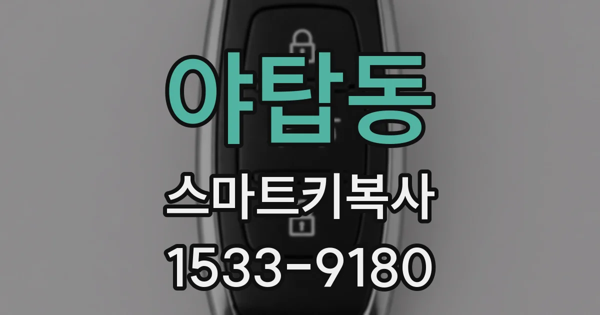 야탑동 스마트키복사