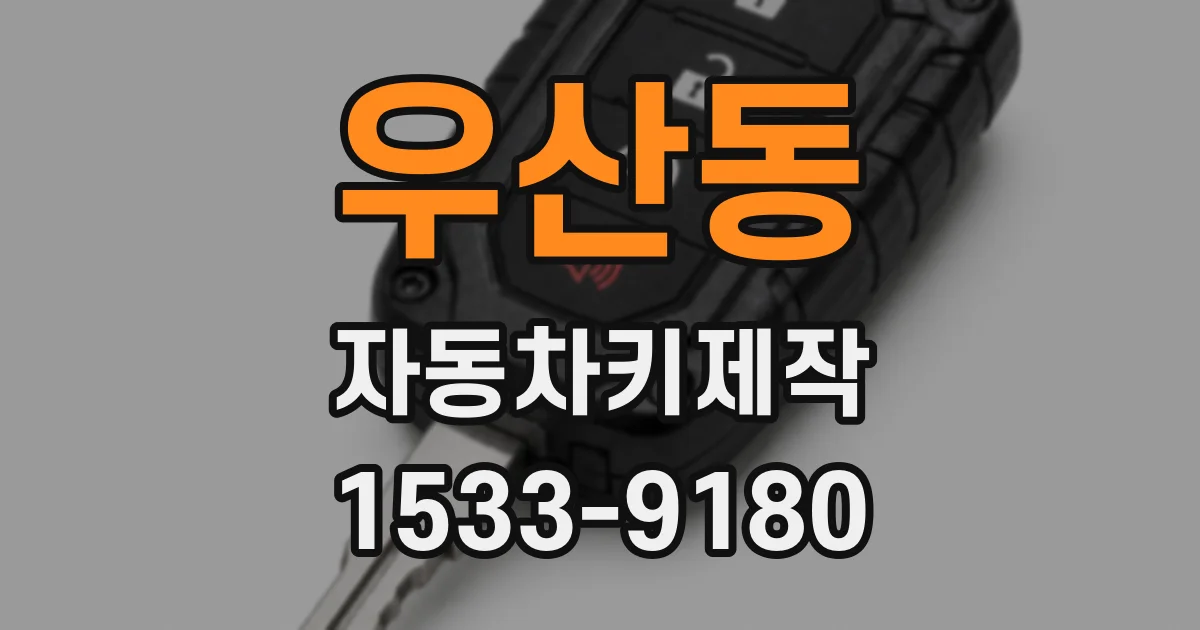 우산동 자동차키제작