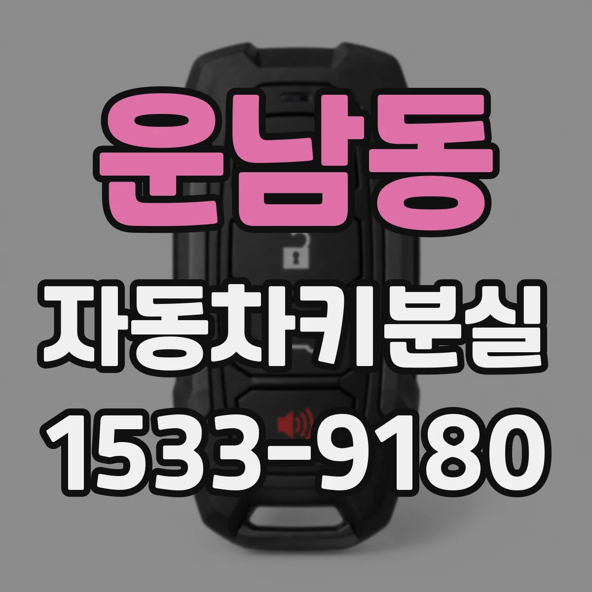 운남동 자동차키분실