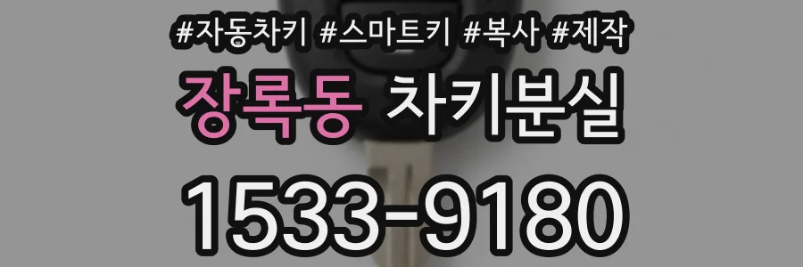장록동 차키분실