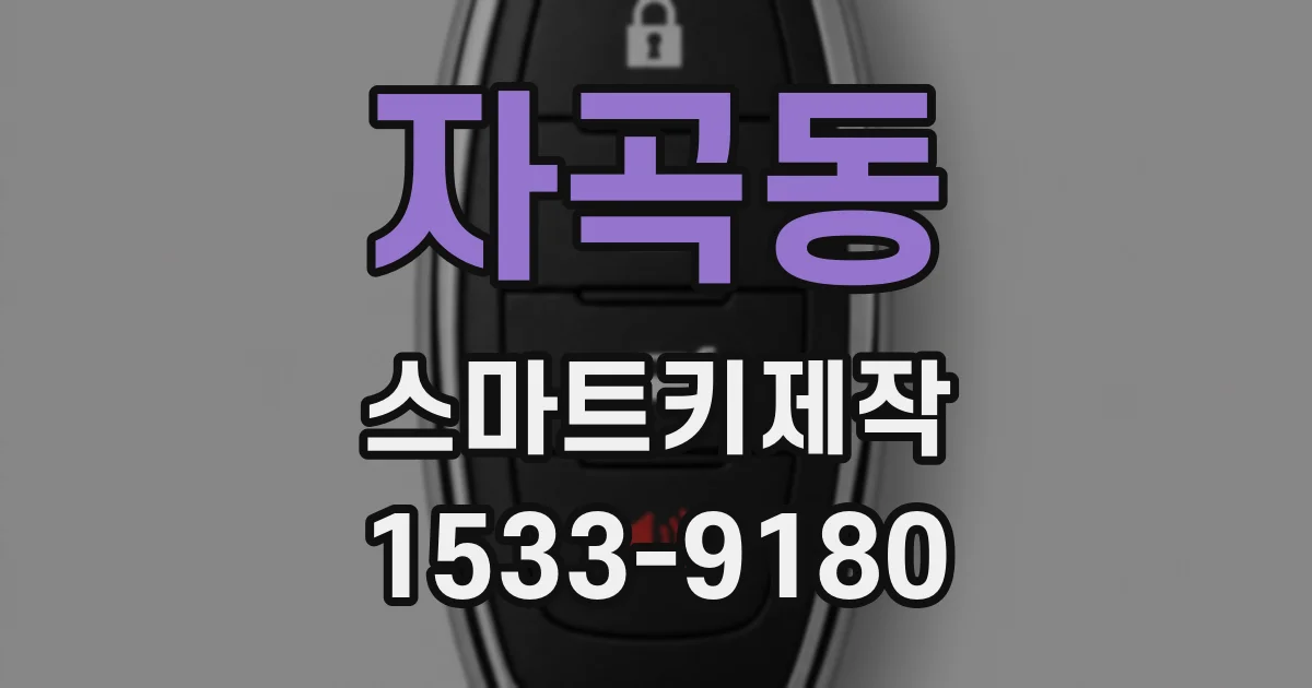 자곡동 스마트키제작