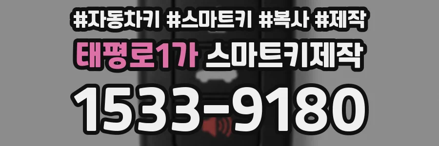 태평로1가 스마트키제작