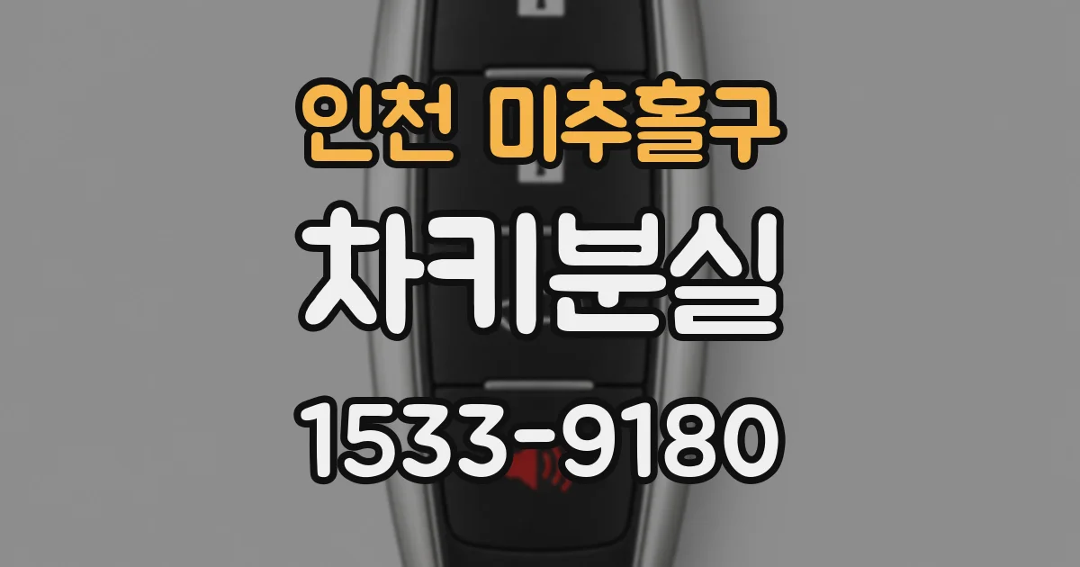 인천 미추홀구 차키분실