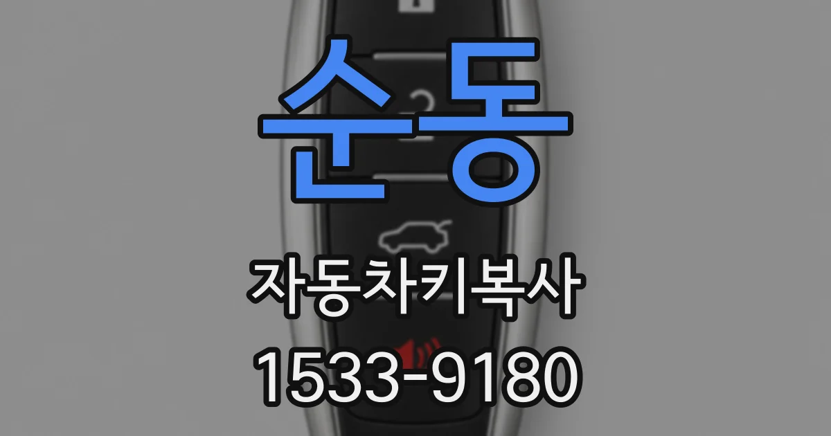 순동 자동차키복사
