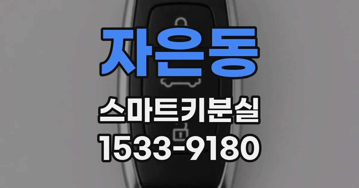자은동 스마트키분실