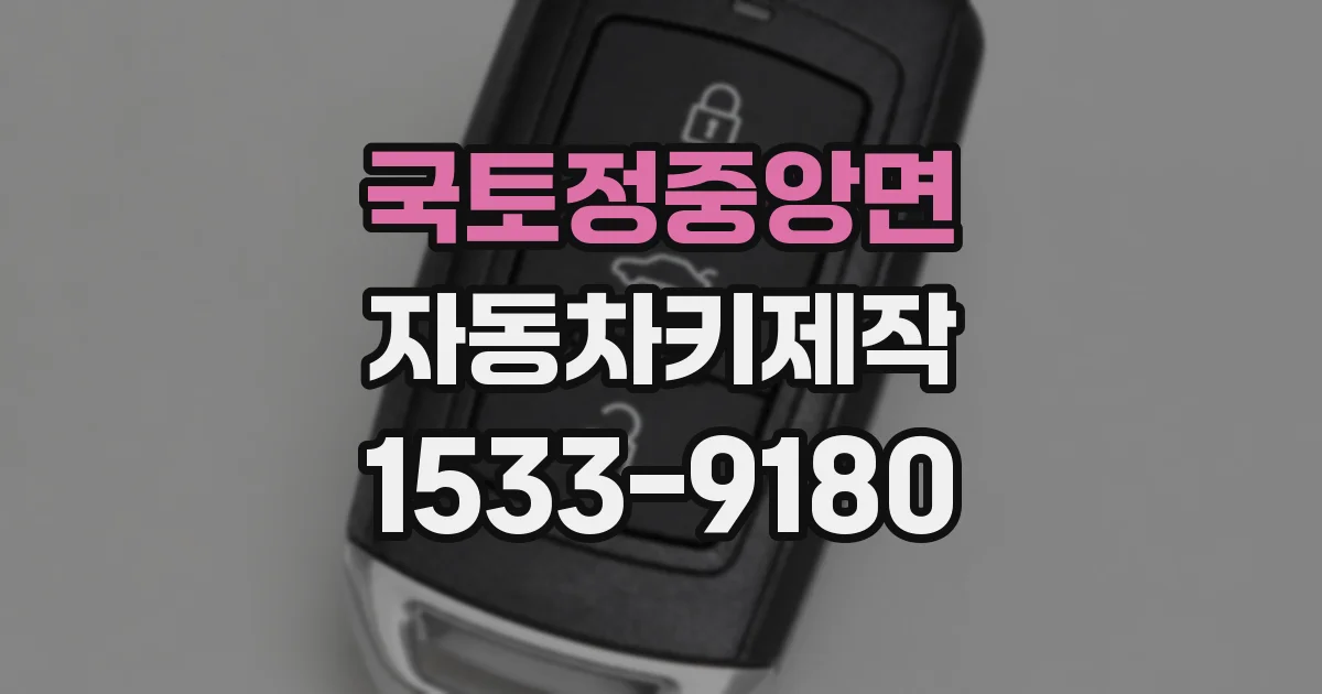 국토정중앙면 자동차키제작