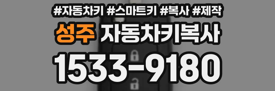 성주 자동차키복사