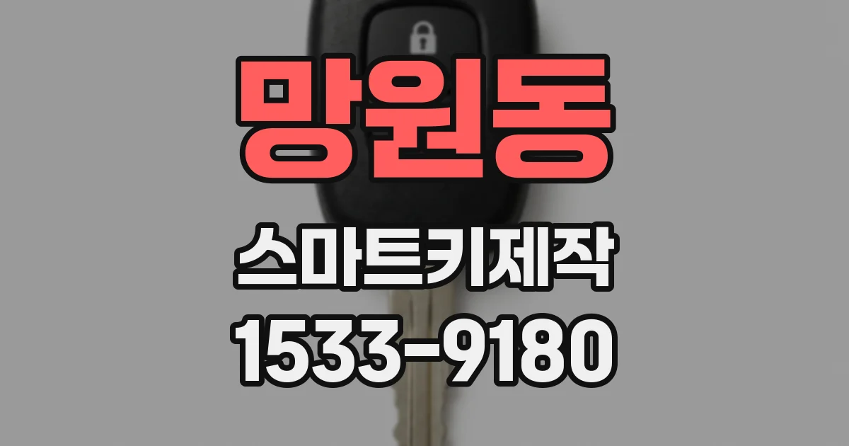 망원동 스마트키제작