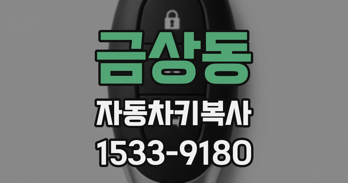 금상동 자동차키복사
