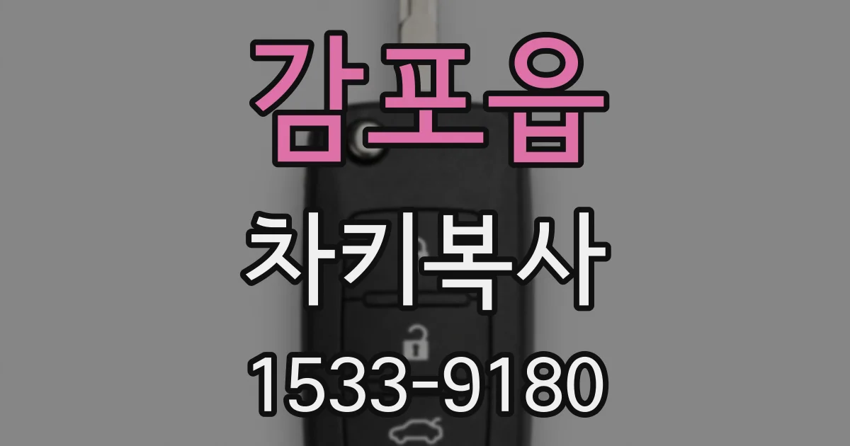 감포읍 차키복사