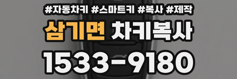삼기면 차키복사