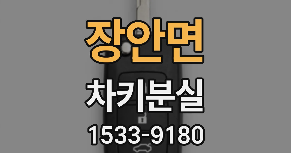 장안면 차키분실