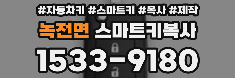녹전면 스마트키복사