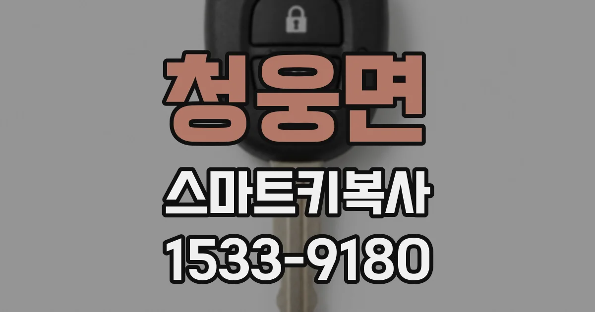 청웅면 스마트키복사