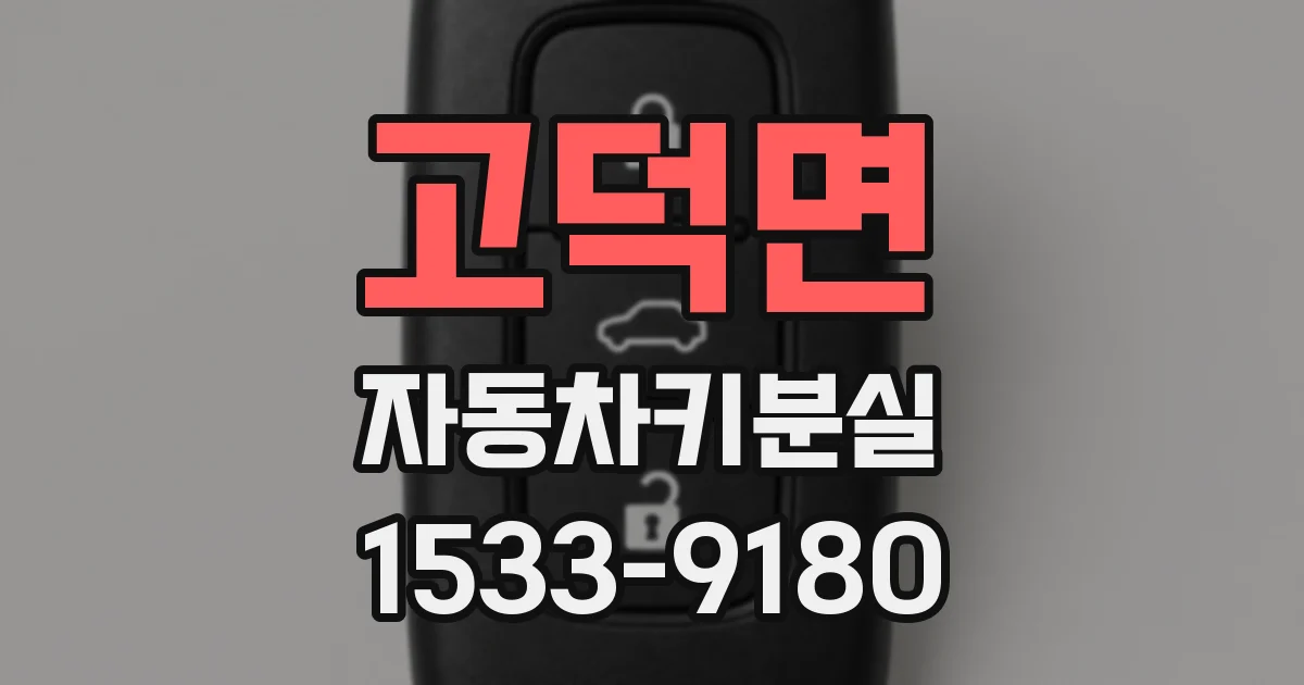 고덕면 자동차키분실