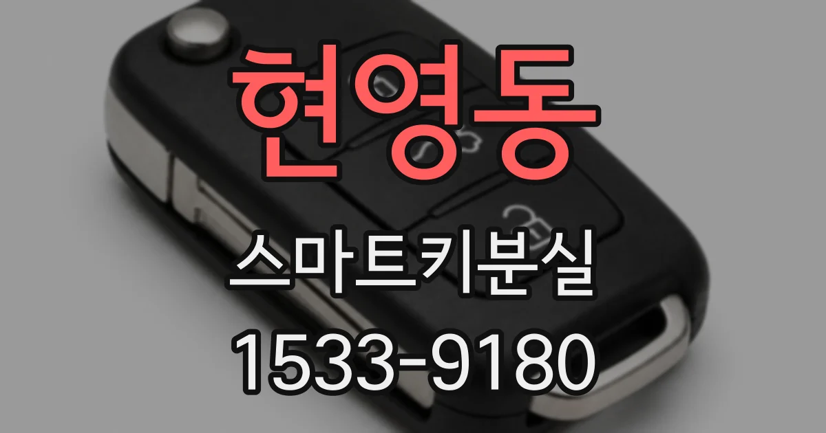 현영동 스마트키분실