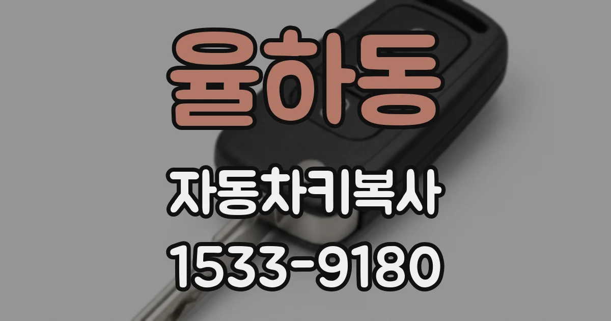 율하동 자동차키복사