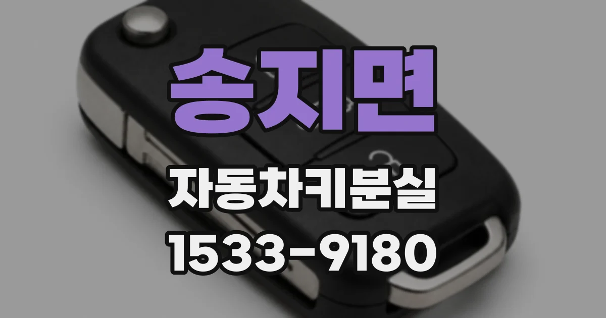 송지면 자동차키분실