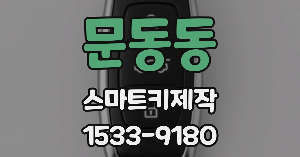 문동동 스마트키제작