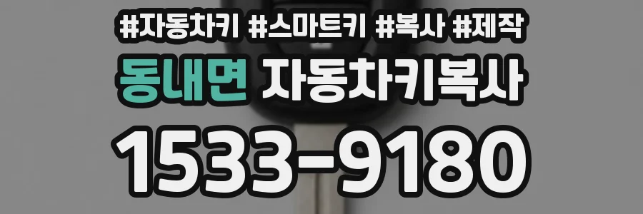 동내면 자동차키복사