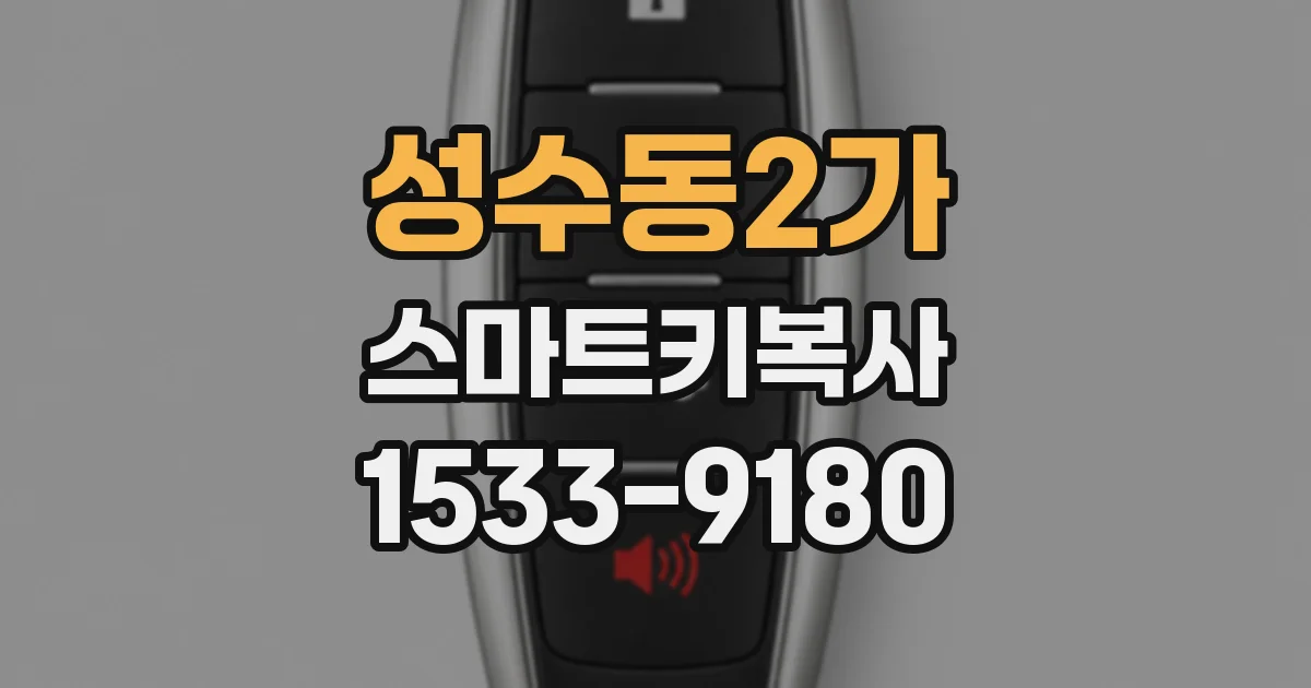성수동2가 스마트키복사