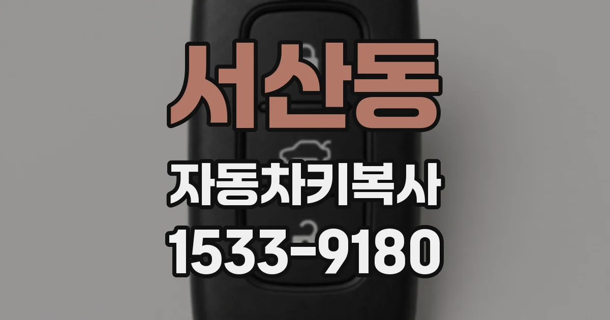 서산동 자동차키복사