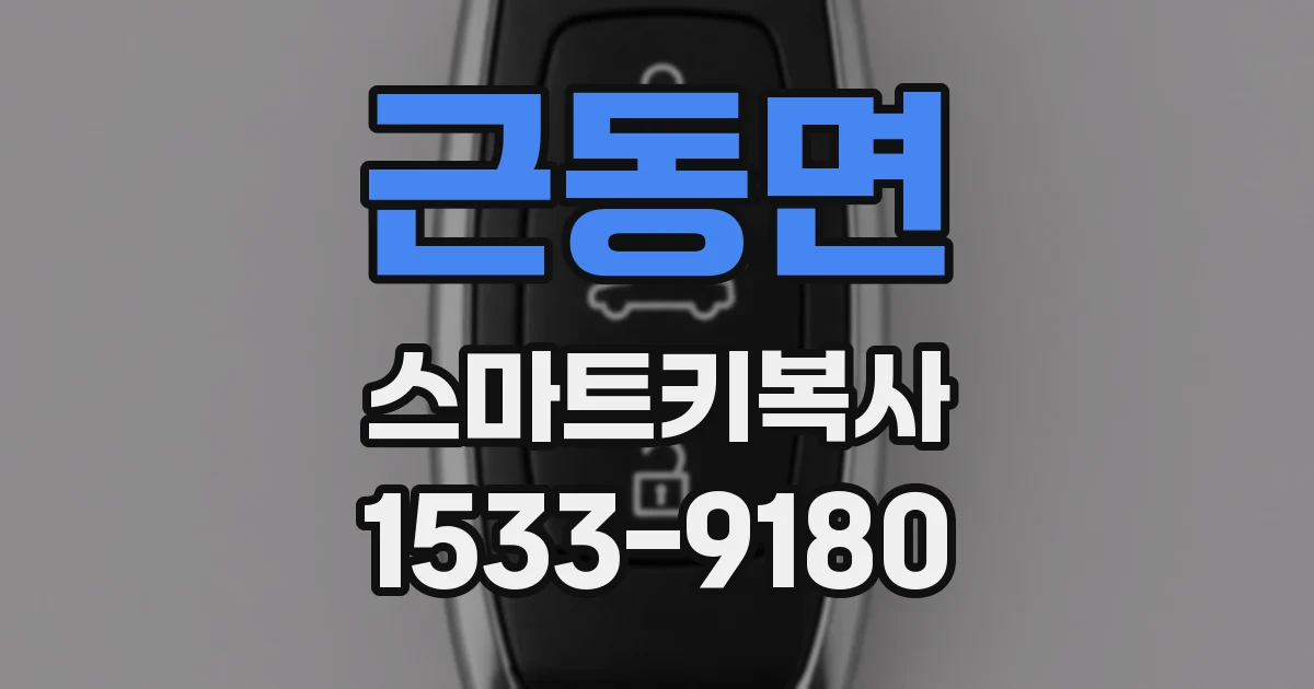 근동면 스마트키복사