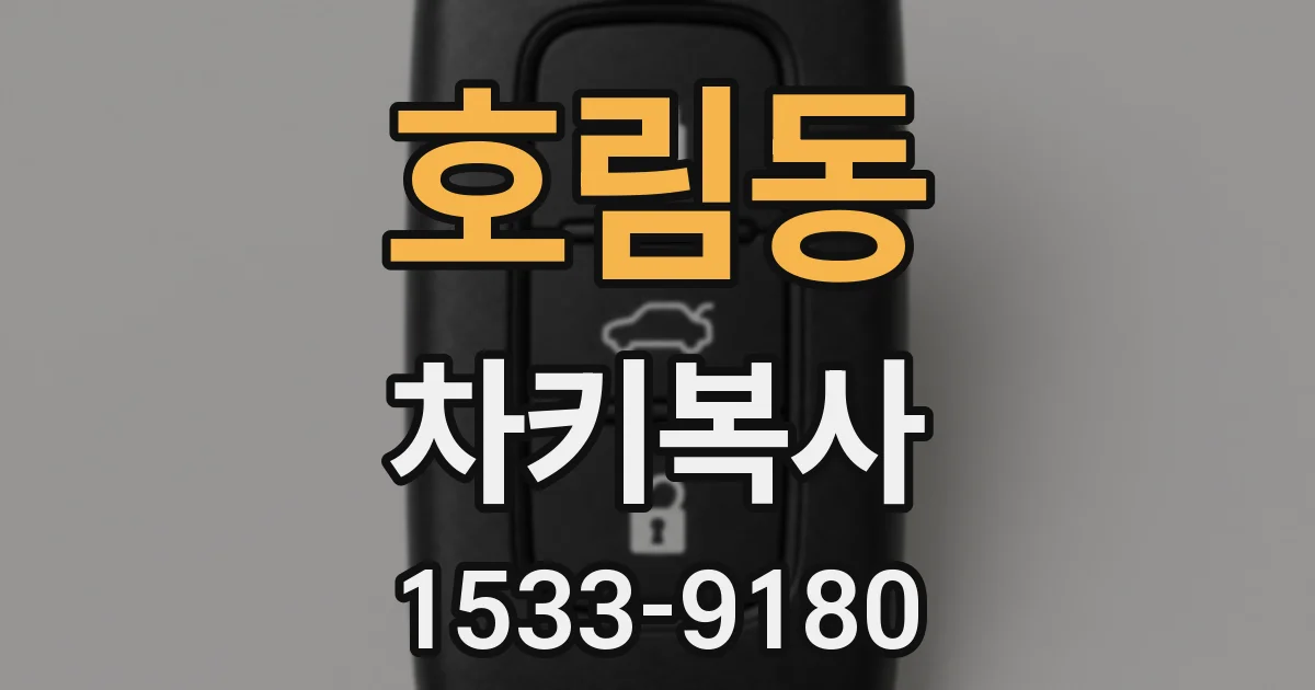 호림동 차키복사