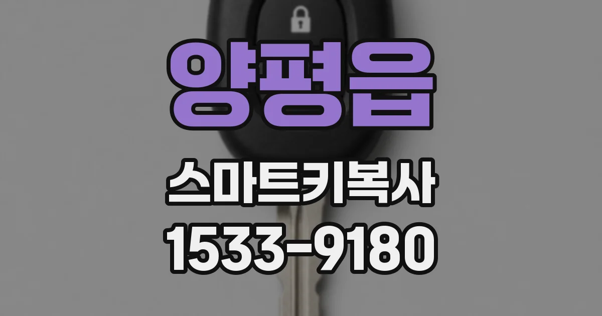 양평읍 스마트키복사