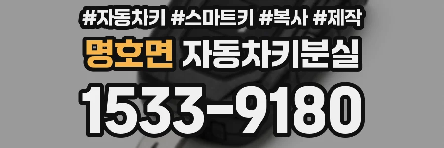 명호면 자동차키분실