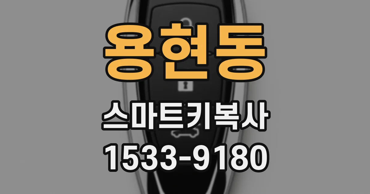 용현동 스마트키복사