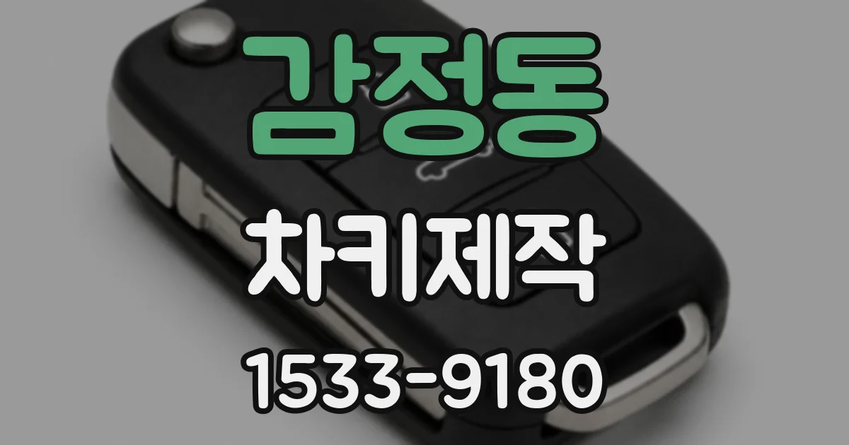 감정동 차키제작