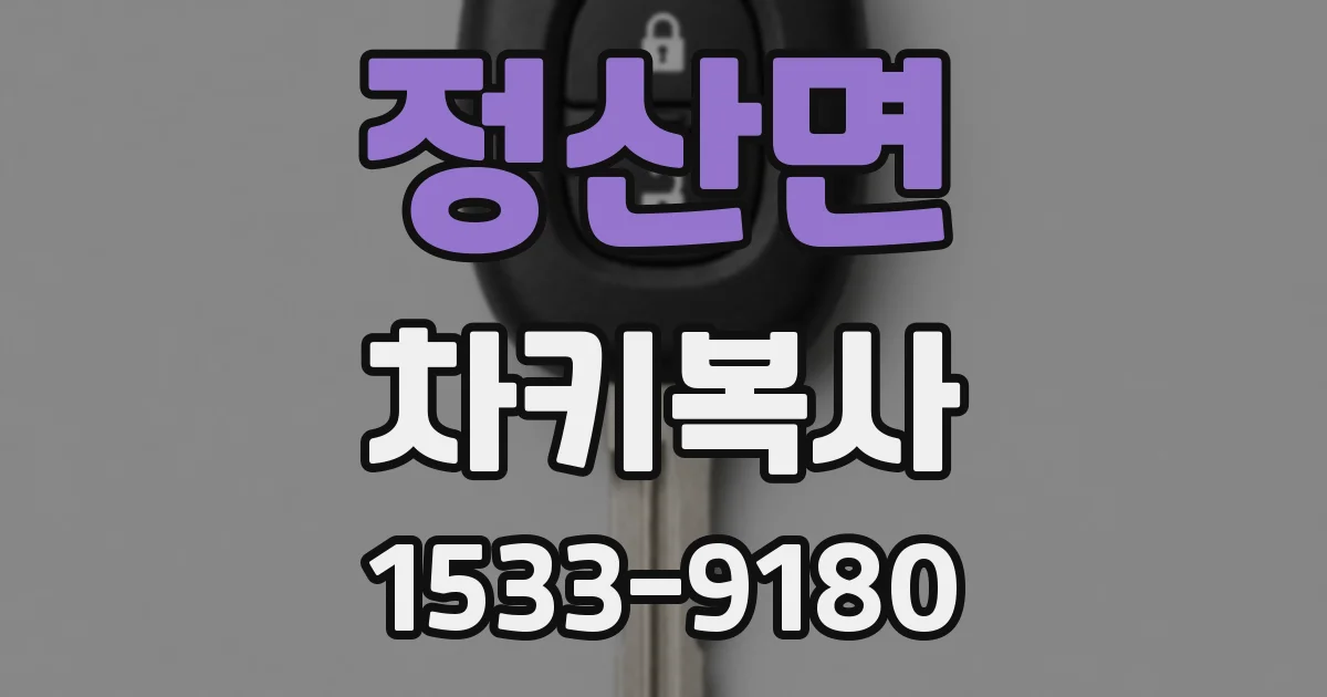 정산면 차키복사
