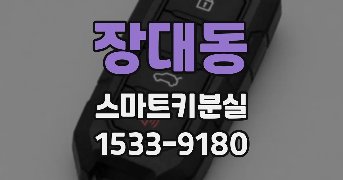 장대동 스마트키분실