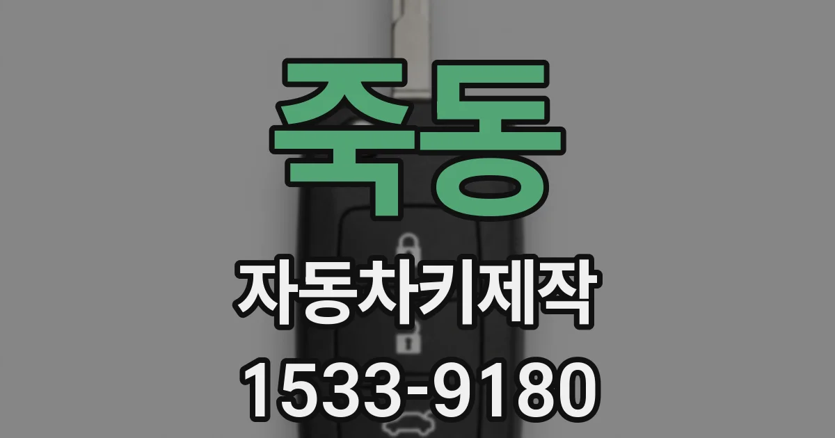 죽동 자동차키제작