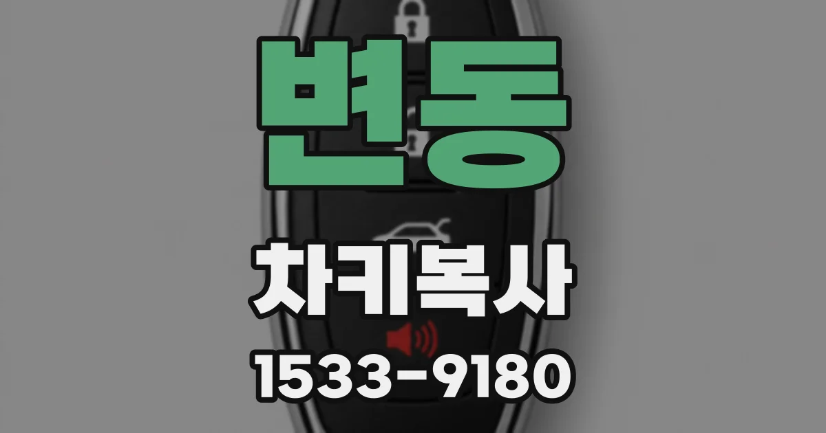 변동 차키복사