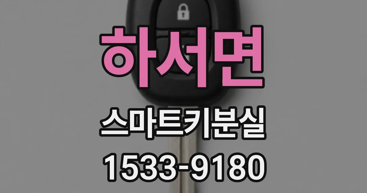 하서면 스마트키분실