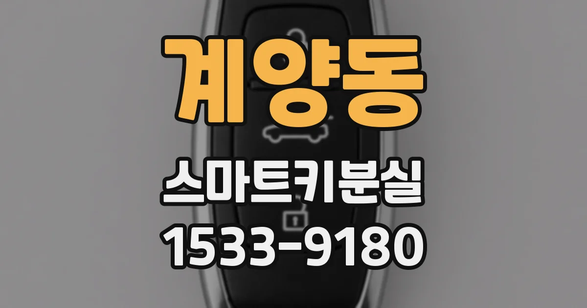 계양동 스마트키분실
