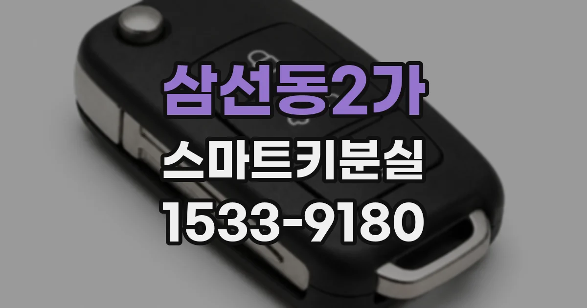 삼선동2가 스마트키분실