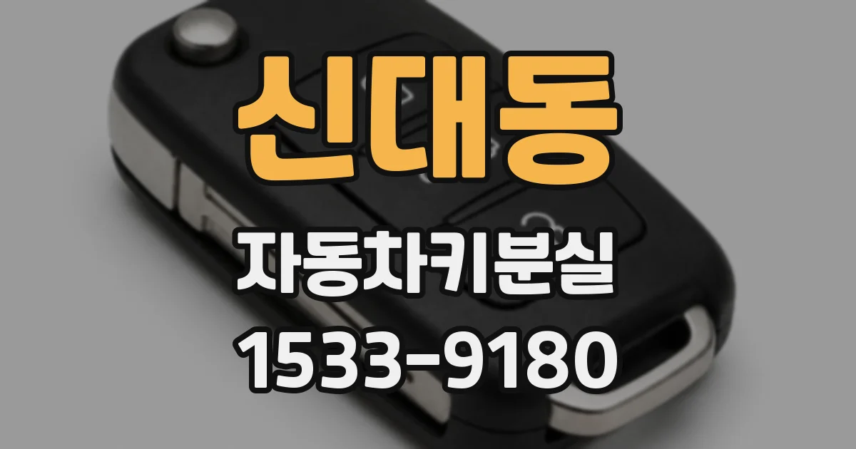 신대동 자동차키분실