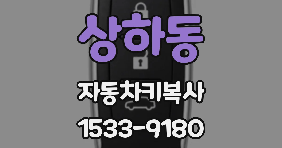 상하동 자동차키복사