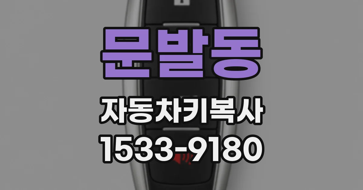 문발동 자동차키복사