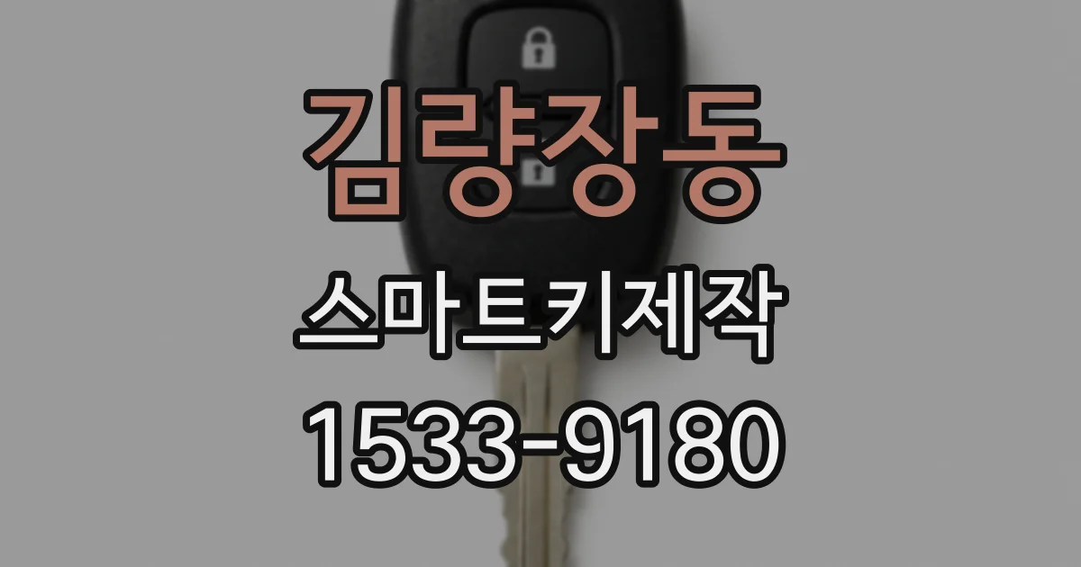 김량장동 스마트키제작