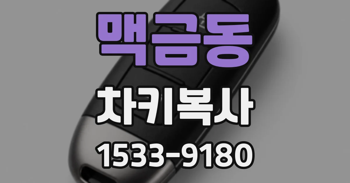 맥금동 차키복사
