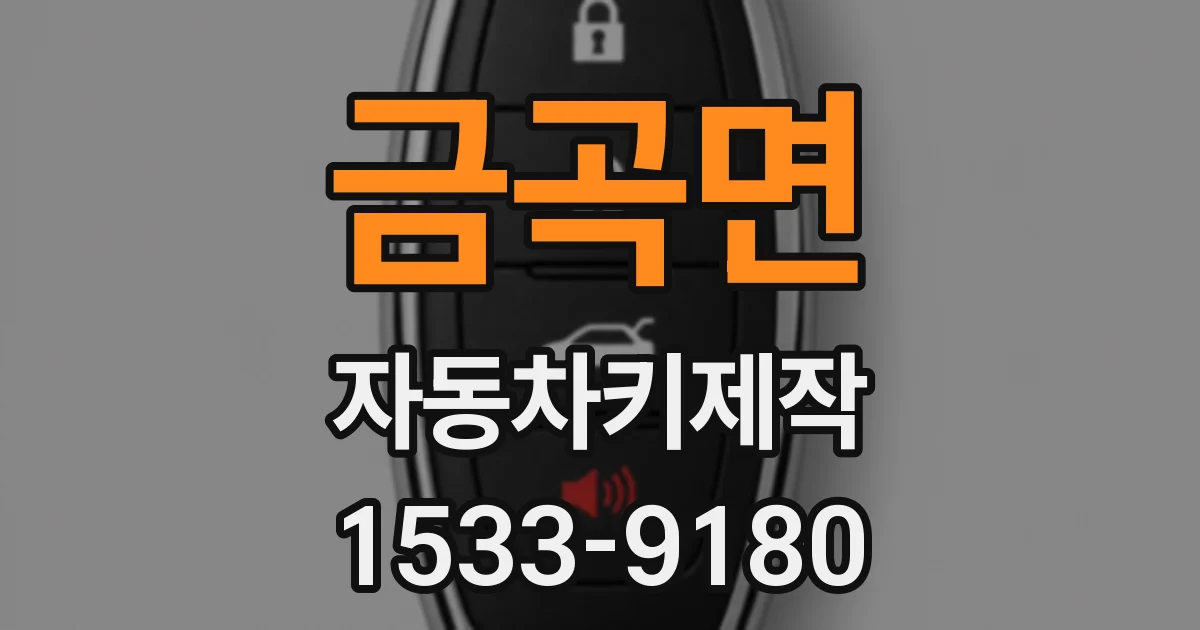 금곡면 자동차키제작