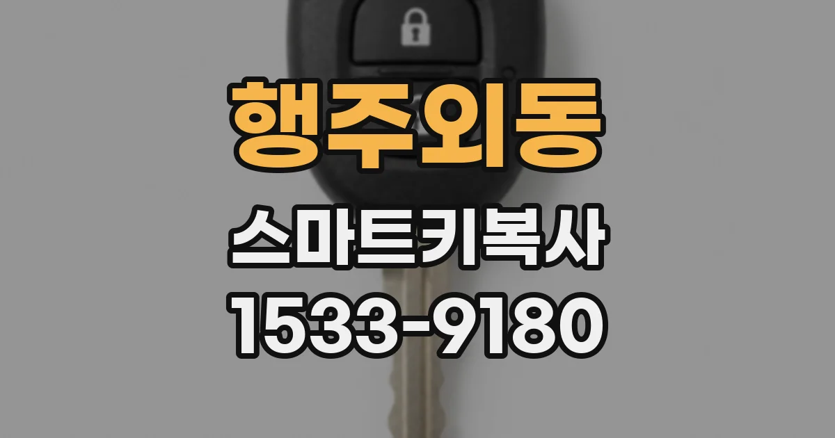 행주외동 스마트키복사